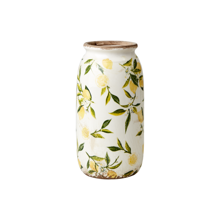 Affari of Sweden LEMONA Urna S, Vit/grön/gul
