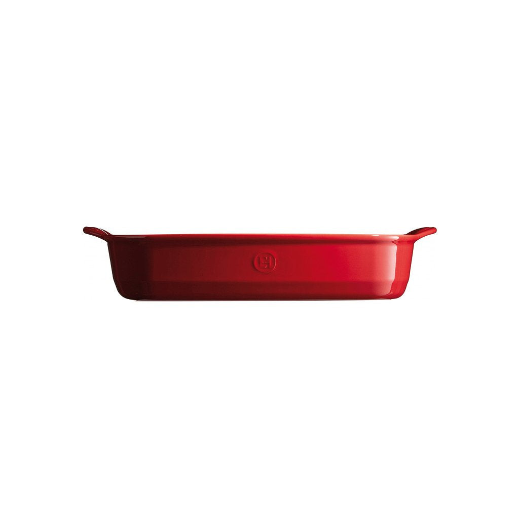 Emile Henry Ugnsform rektangulär 42,5 cm 4 L röd