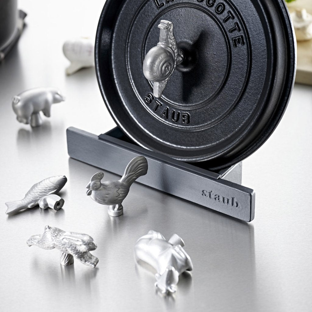 Staub Lockhandtag FISH, silver