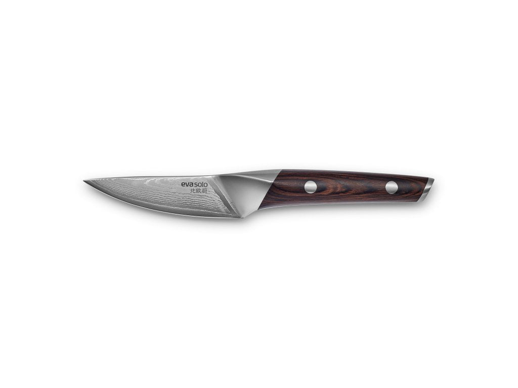 Eva Solo Skalkniv NORDIC KITCHEN 9 cm, pakkawood och damaskusstål