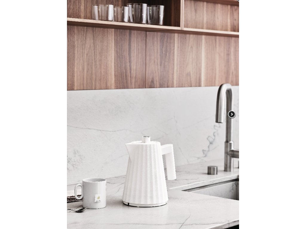 Alessi Elektrisk vattenkokare PLISSE 1 l, vit