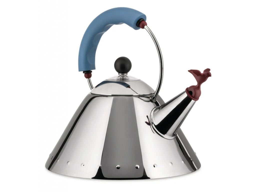 Alessi Vattenkokare för spishäll 9093 2 l, silver/vit