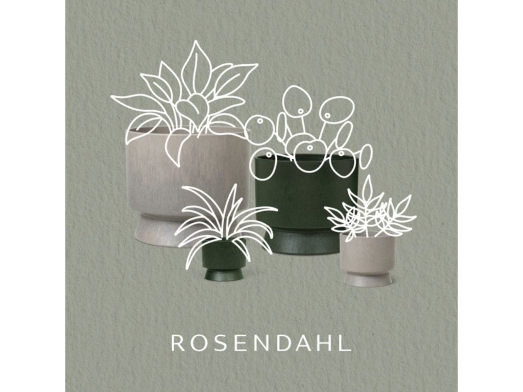 Rosendahl Blomkruka RECYCLED 19 cm, mörkgrön