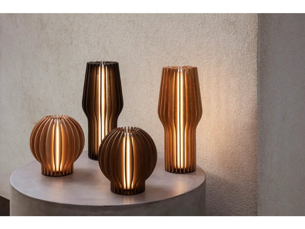 Eva Solo Bordslampa RADIANT 15 cm, LED, mörkbrun, trä