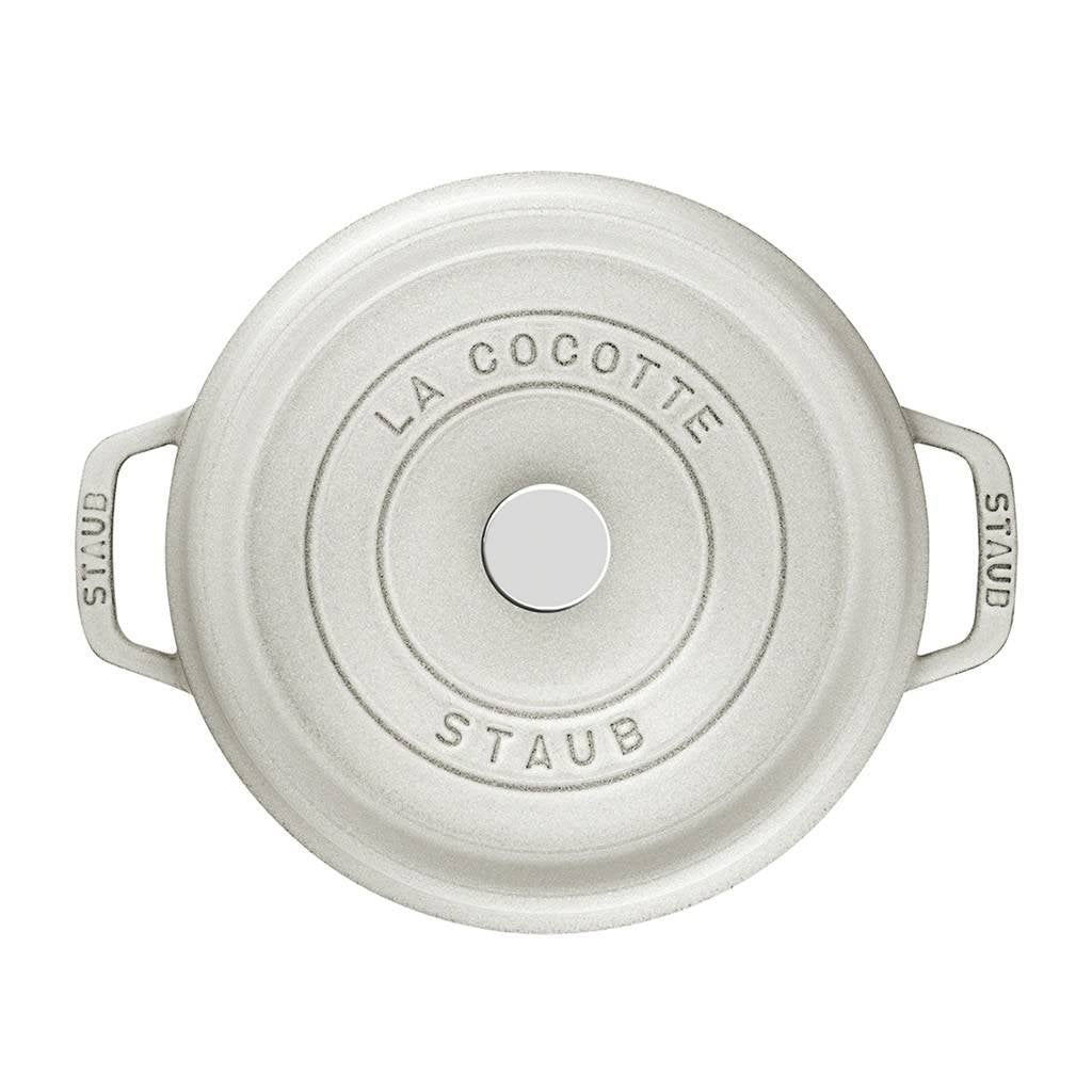 Staub Gryta COCOTTE 24 cm, rund, vit