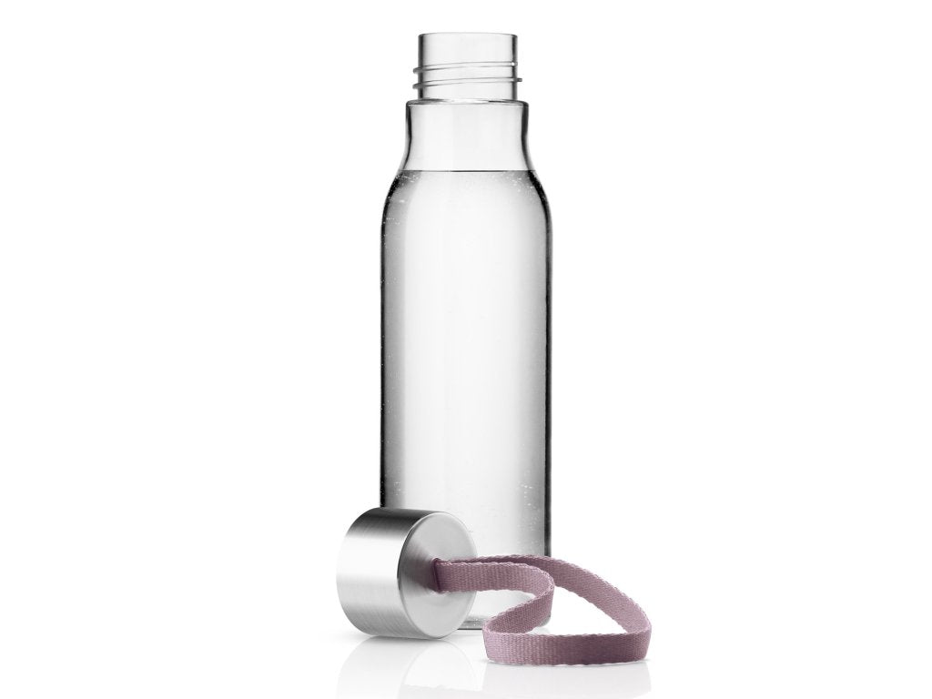 Eva Solo Vattenflaska 500 ml, med korallfärgad rem, plast