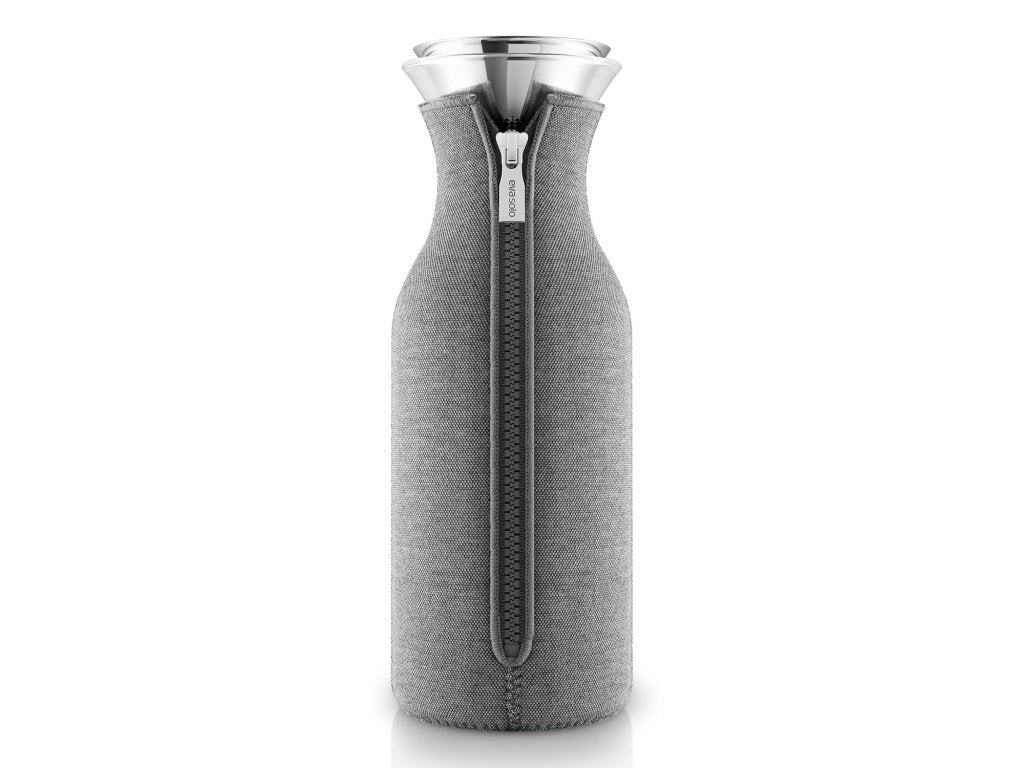 Eva Solo Vattenkaraff 1 l, med isolerande lock, grå, glas