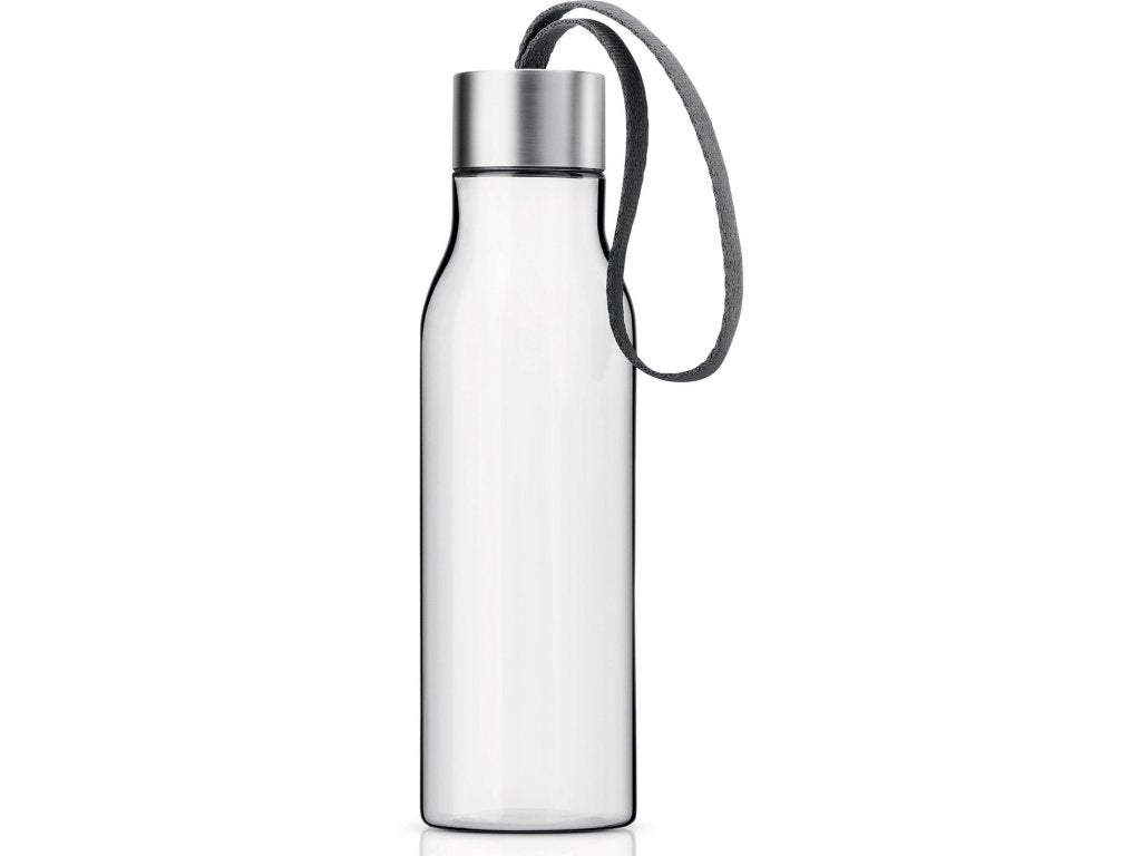 Eva Solo Vattenflaska 500 ml, med grå rem, plast