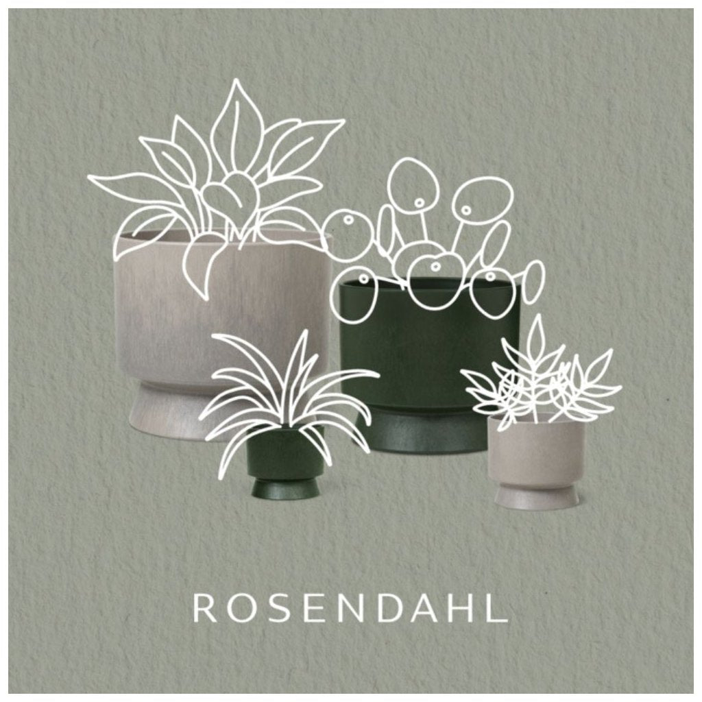 Rosendahl Blomkruka RECYCLED 15 cm, mörkgrön