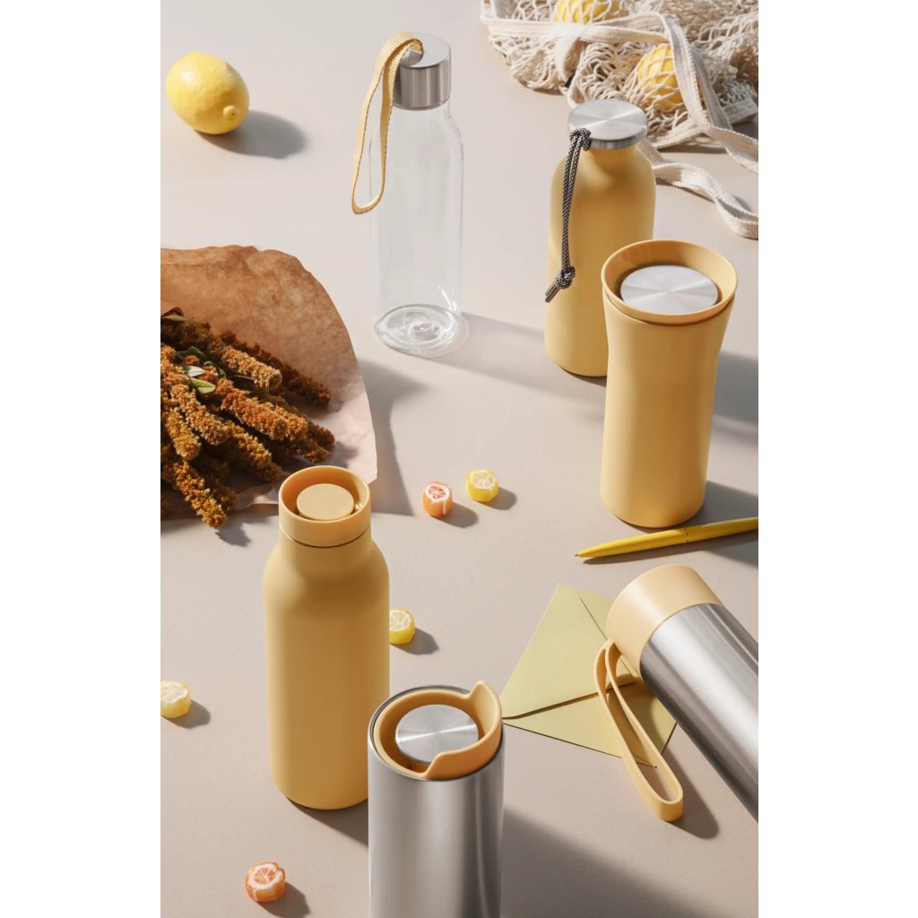 Eva Solo Vattenflaska 500 ml, gult band, plast