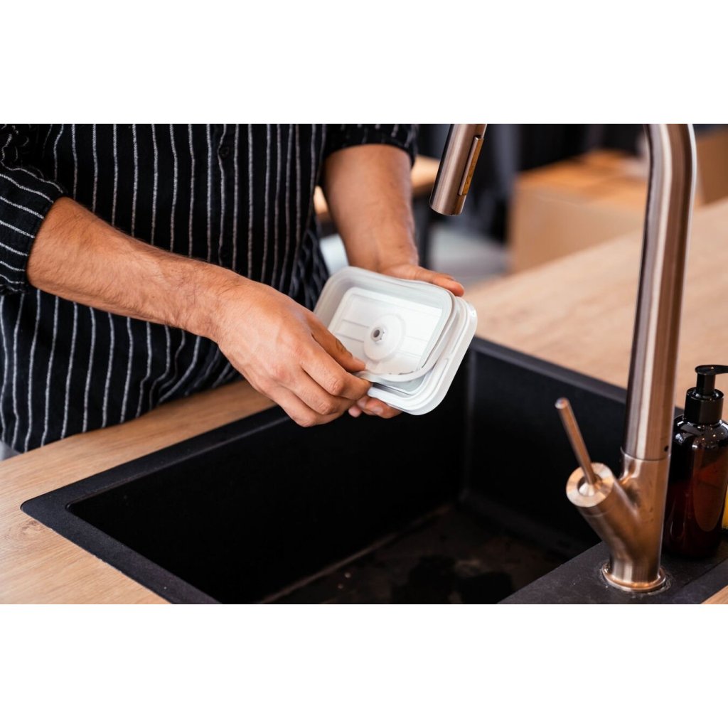ZWILLING Vakuumbehållare för livsmedel FRESH & SAVE M 1,1 l, vit, plast, Zwilling