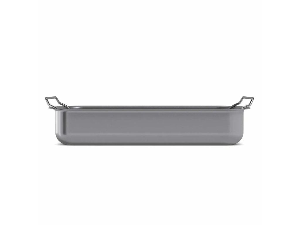 Eva Solo Stekplåt PROFESSIONAL 30 x 22 cm, med galler, grå, aluminium