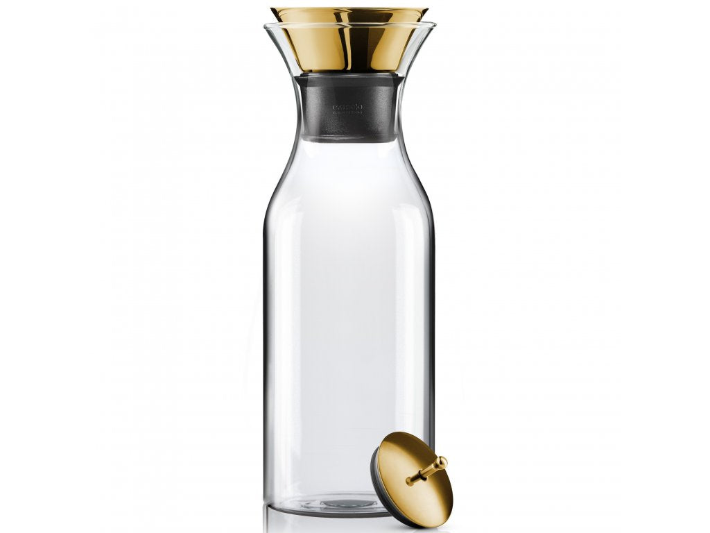 Eva Solo Vattenkaraff 1 l, lock i mässing, glas