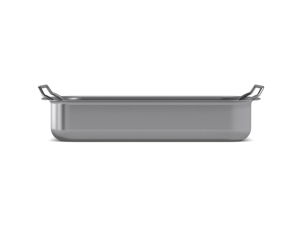 Eva Solo Stekplåt PROFESSIONAL 26 x 19 cm, med galler, grå, aluminium