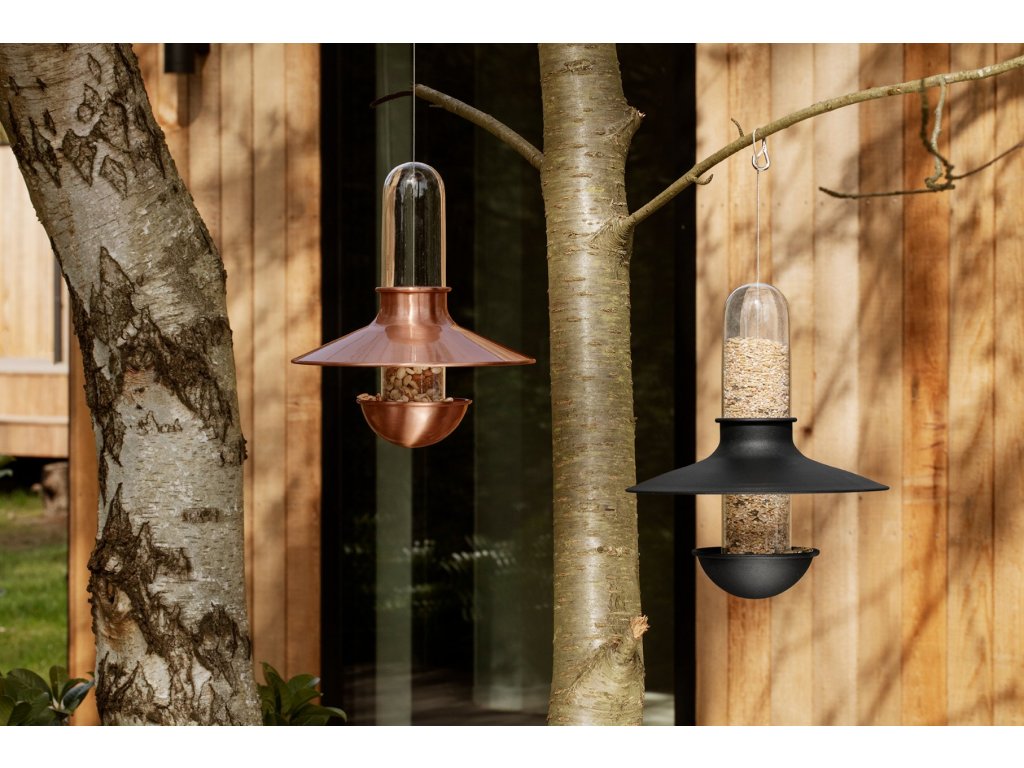Eva Solo Fågelmatare DE LUXE 25 cm, svart, rostfritt stål