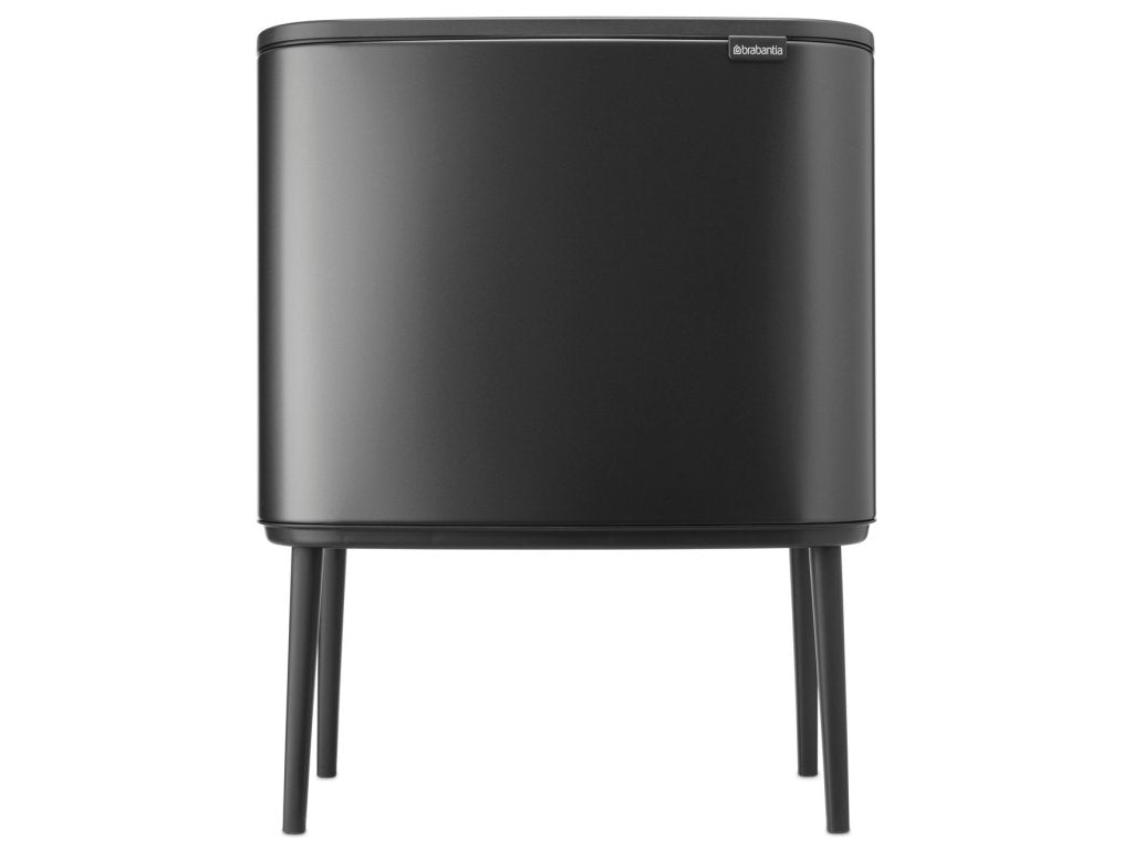 Brabantia Soptunna med trycklock BO TOUCH BIN 3x 11 l, mörk grå, stål