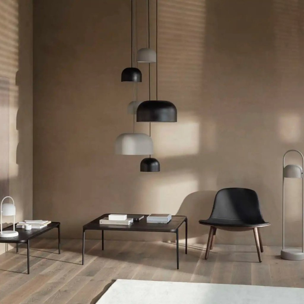 Eva Solo Hängande lampa KAJ 43 cm, grå, stål