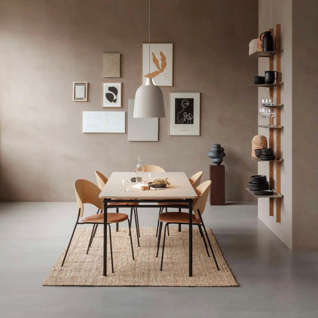 Eva Solo Hängande lampa KLÖVER 35 cm, vinröd, aluminum