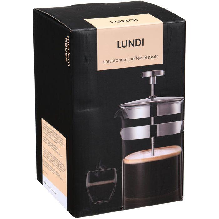 Modern House Lundi Presskanna med Handtag 21 cm Rostfri/Klar
