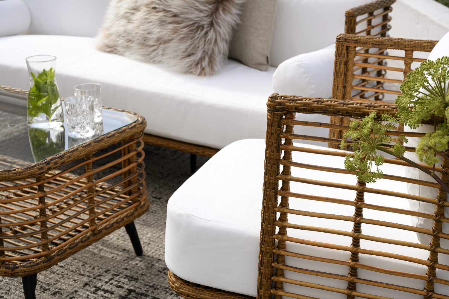 Brafab Covelo 3-sitssoffa Natur/svart