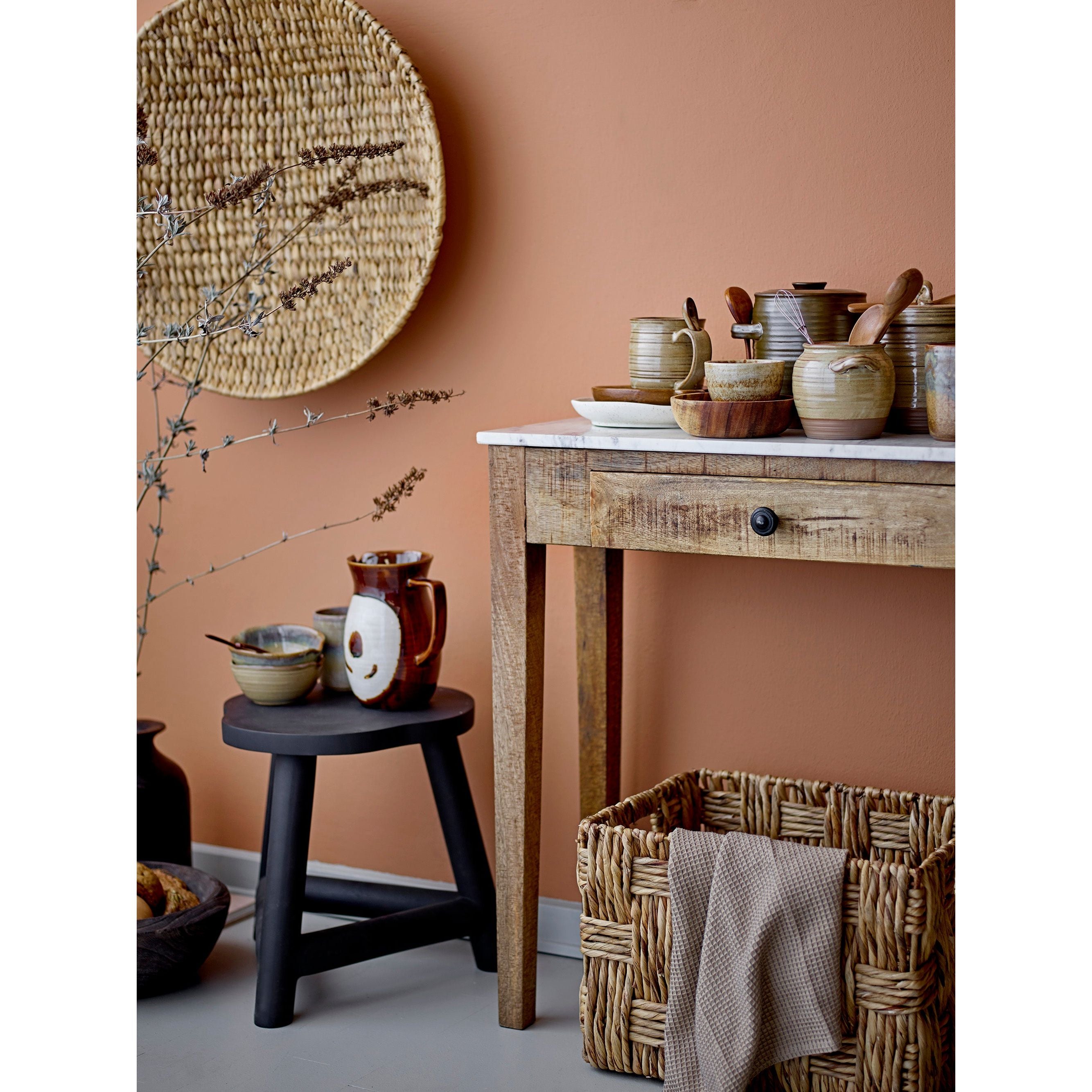 Creative Collection Malie Pall, Svart, Mango
