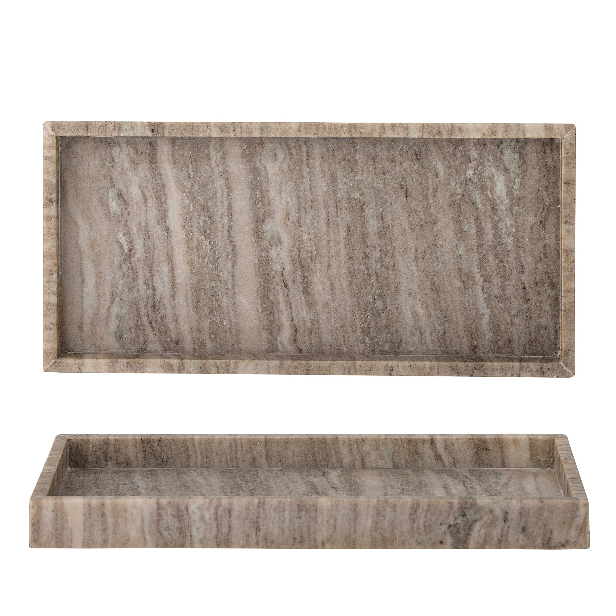 Bloomingville Majsa Bricka, Brun, Marmor