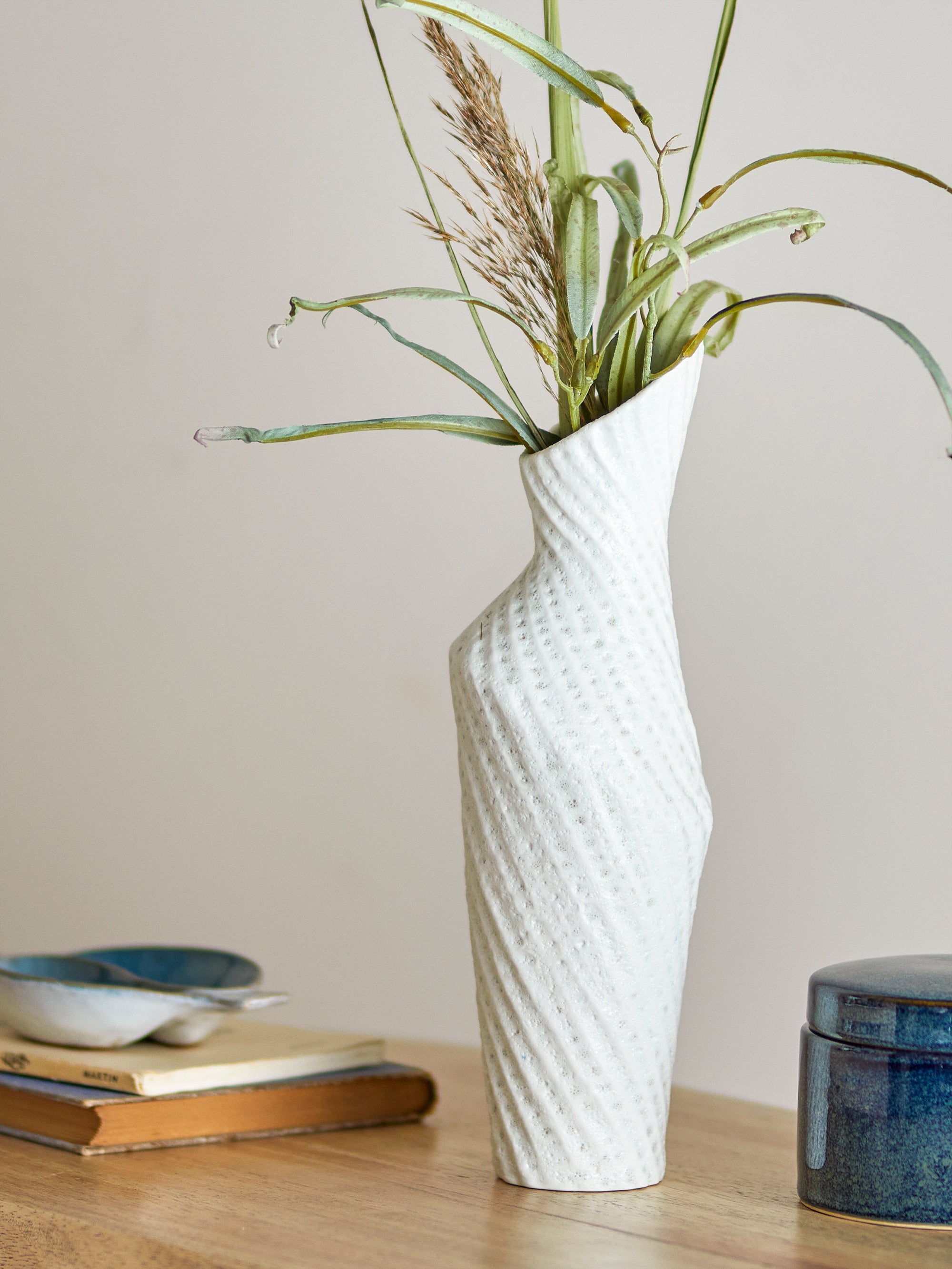 Creative Collection Fikla Vas, Vit, Stengods