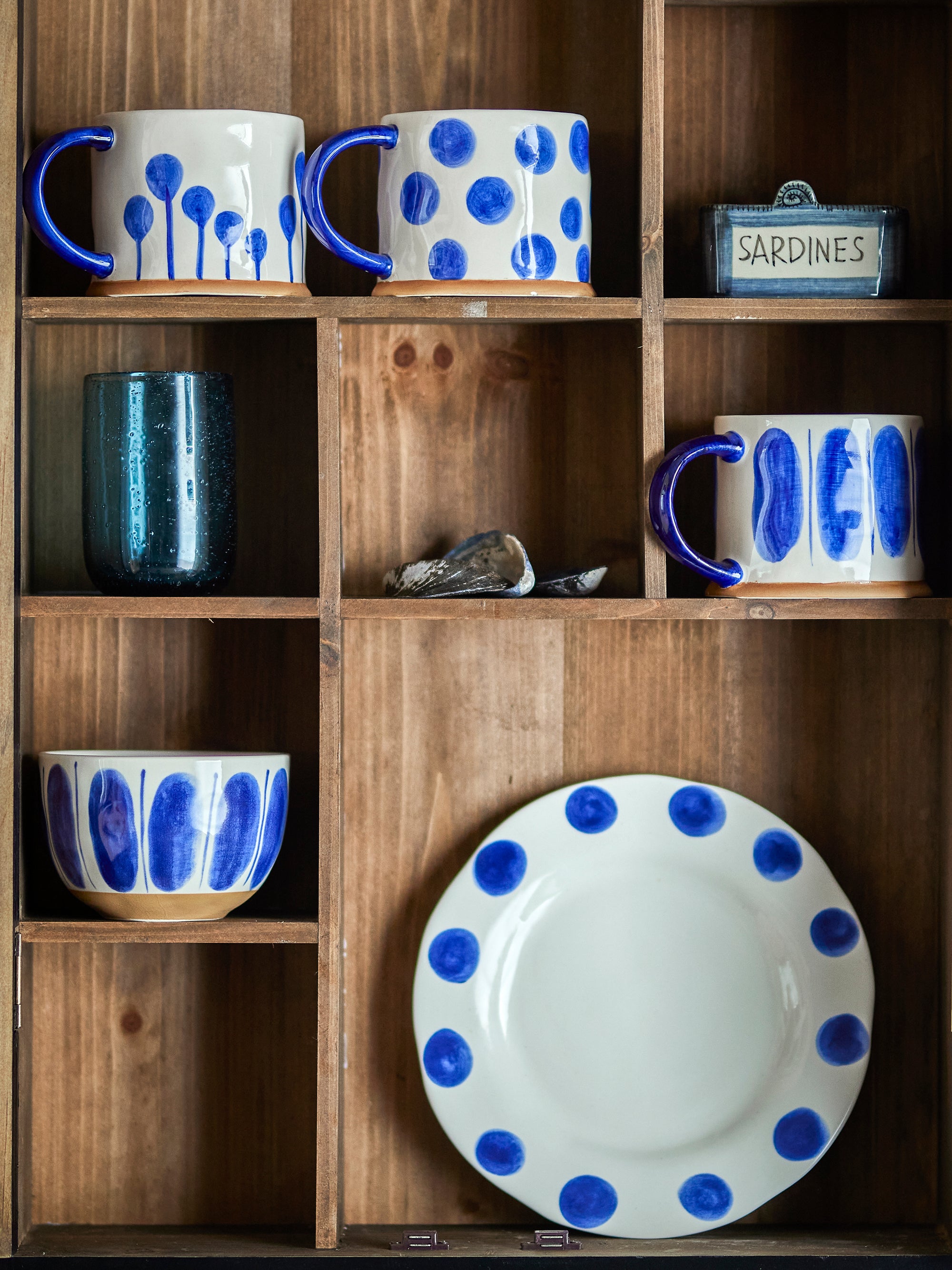Creative Collection Linora Skål, Blå, Stengods