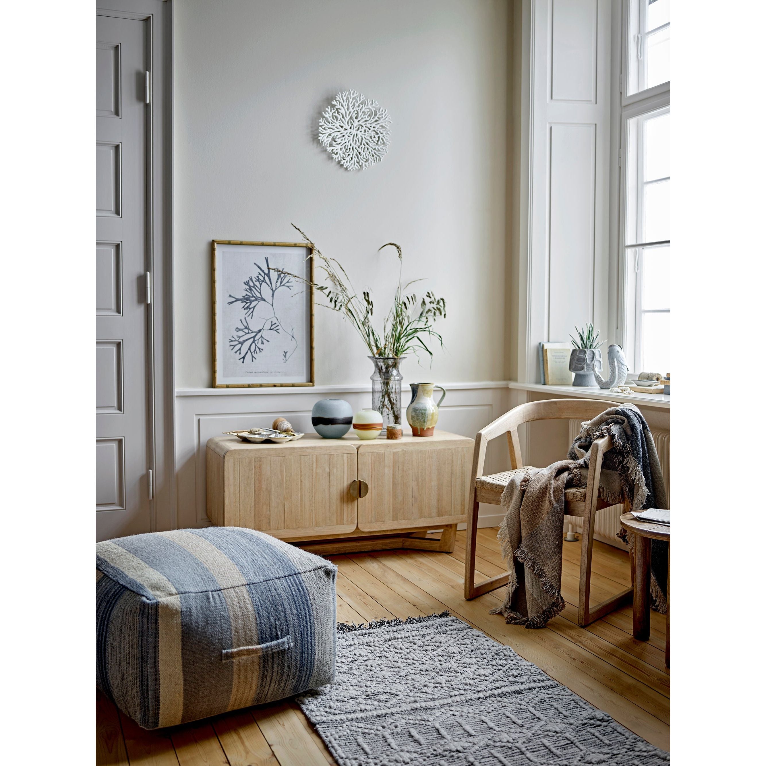 Creative Collection Clarke Blomkruka, Blå, Stengods