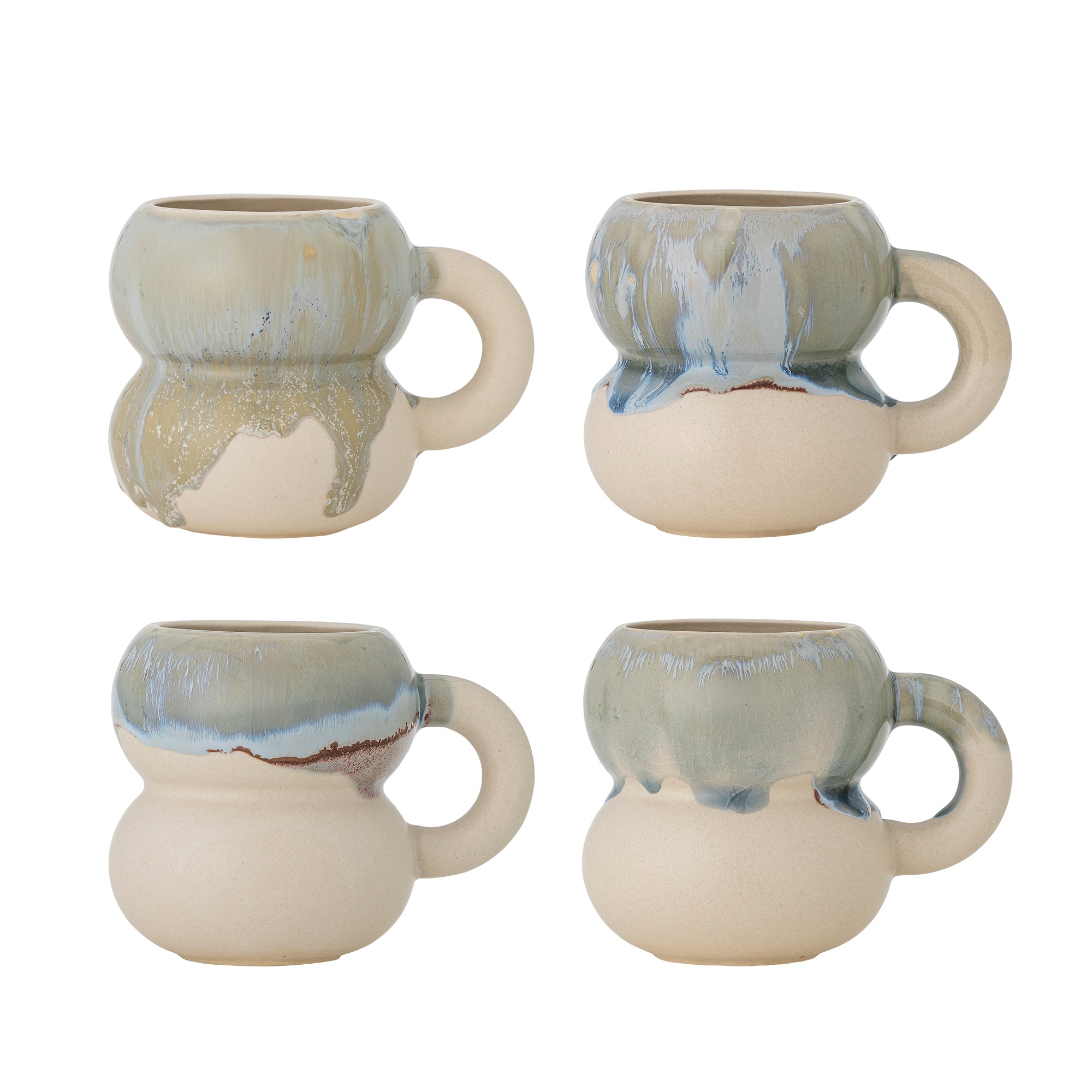 Bloomingville Luna Cup, Blå, Stengods