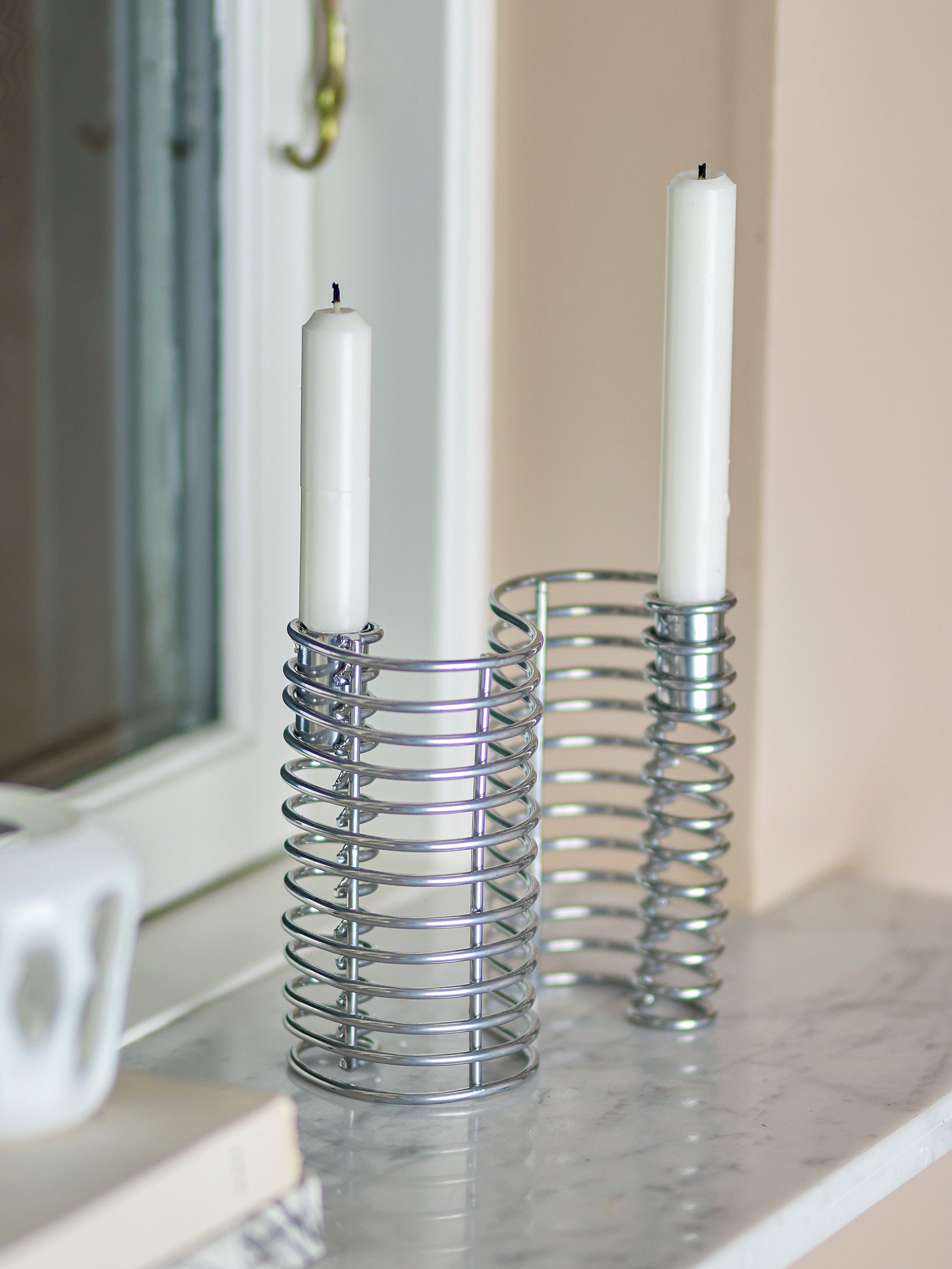 Bloomingville Wavela Ljusstake, Silver, Järn