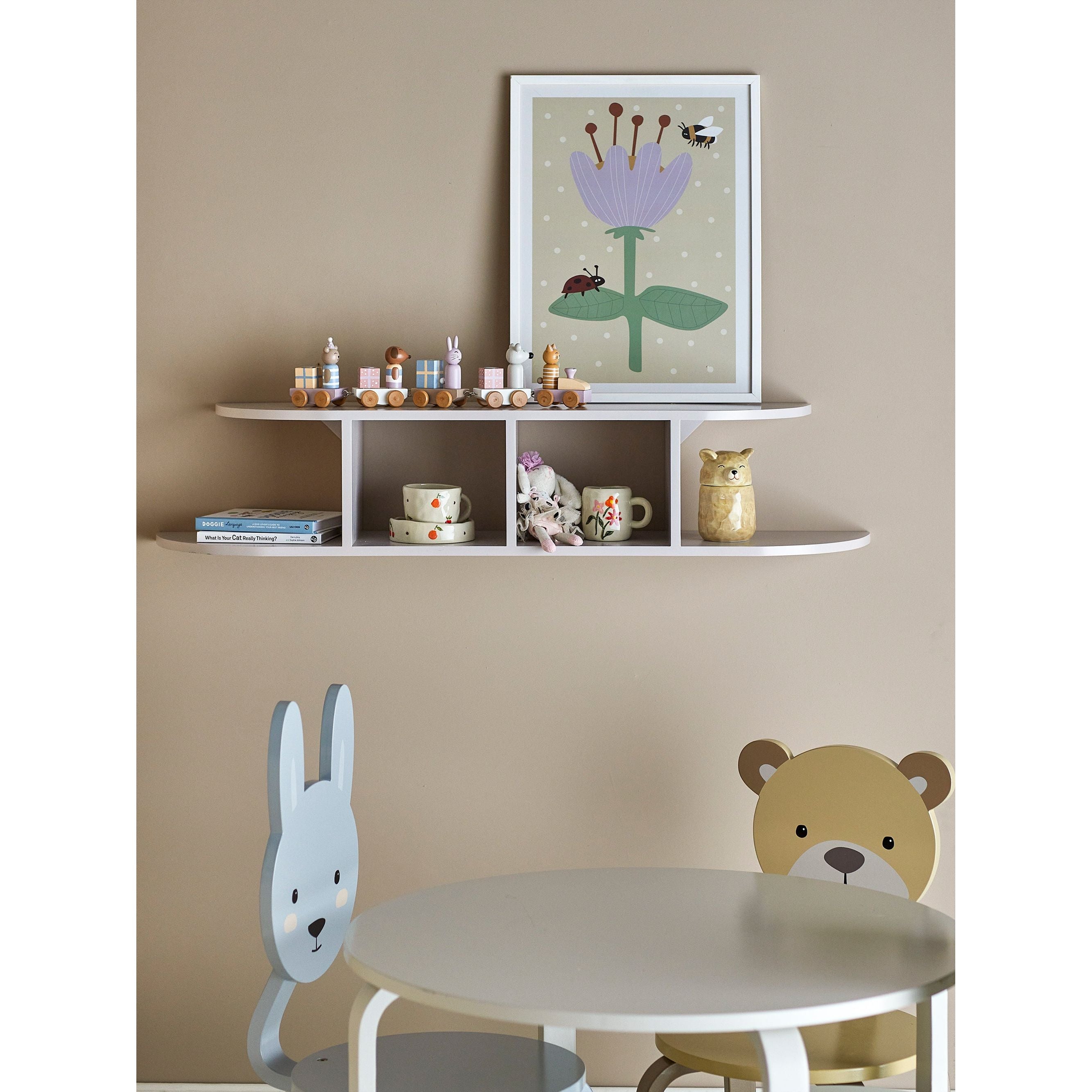 Bloomingville Mini Elias Hylla, Grå, MDF