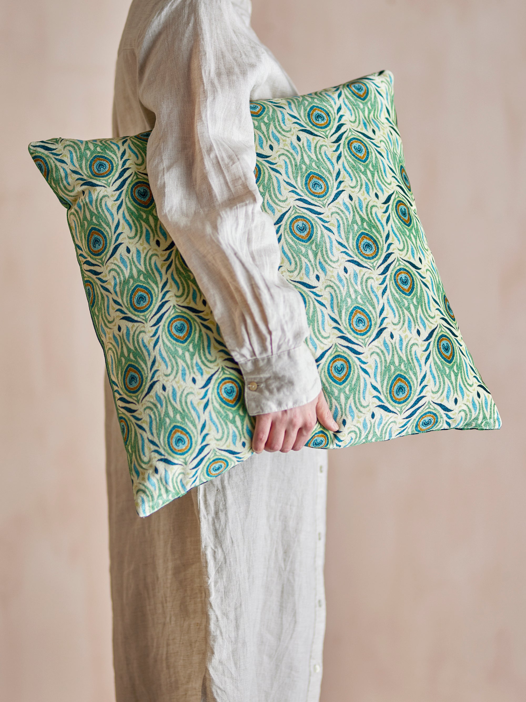 Creative Collection Adia Kudde, Grön, Viskos