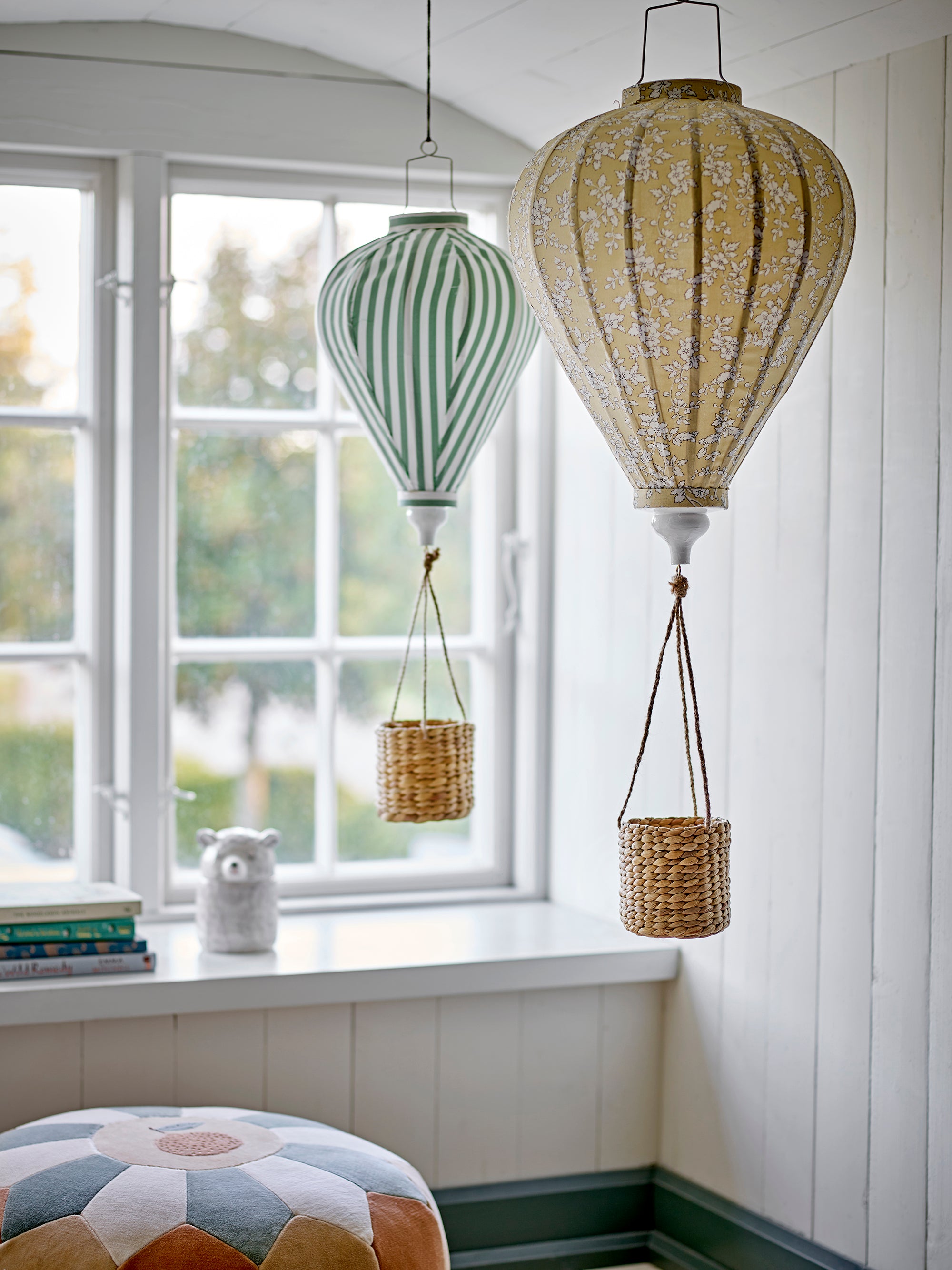 Bloomingville Mini Pomp Mobile, Gul, Polyester