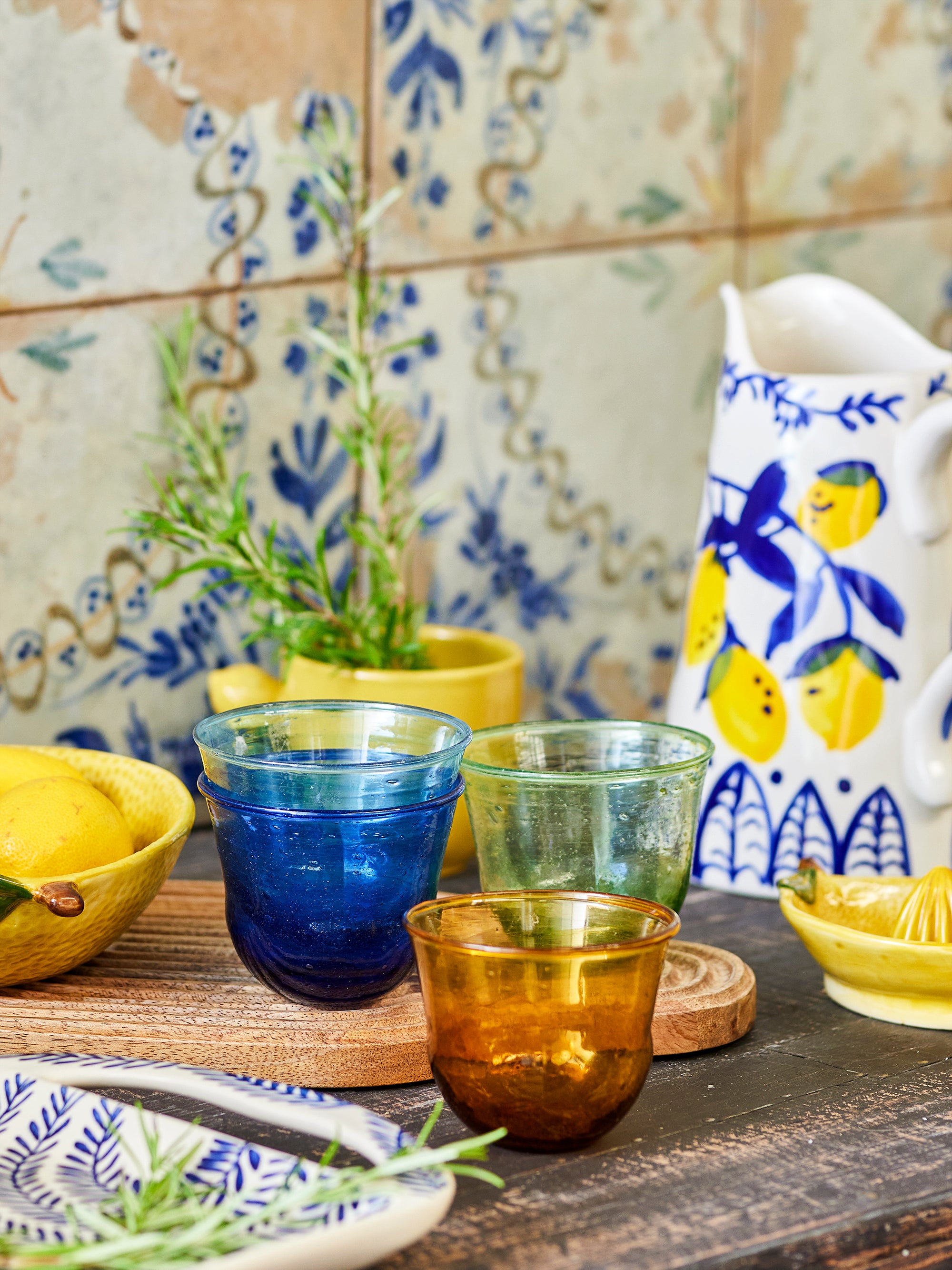 Creative Collection Karu Dricksglas, Flera Färger, Återvunnet Glas