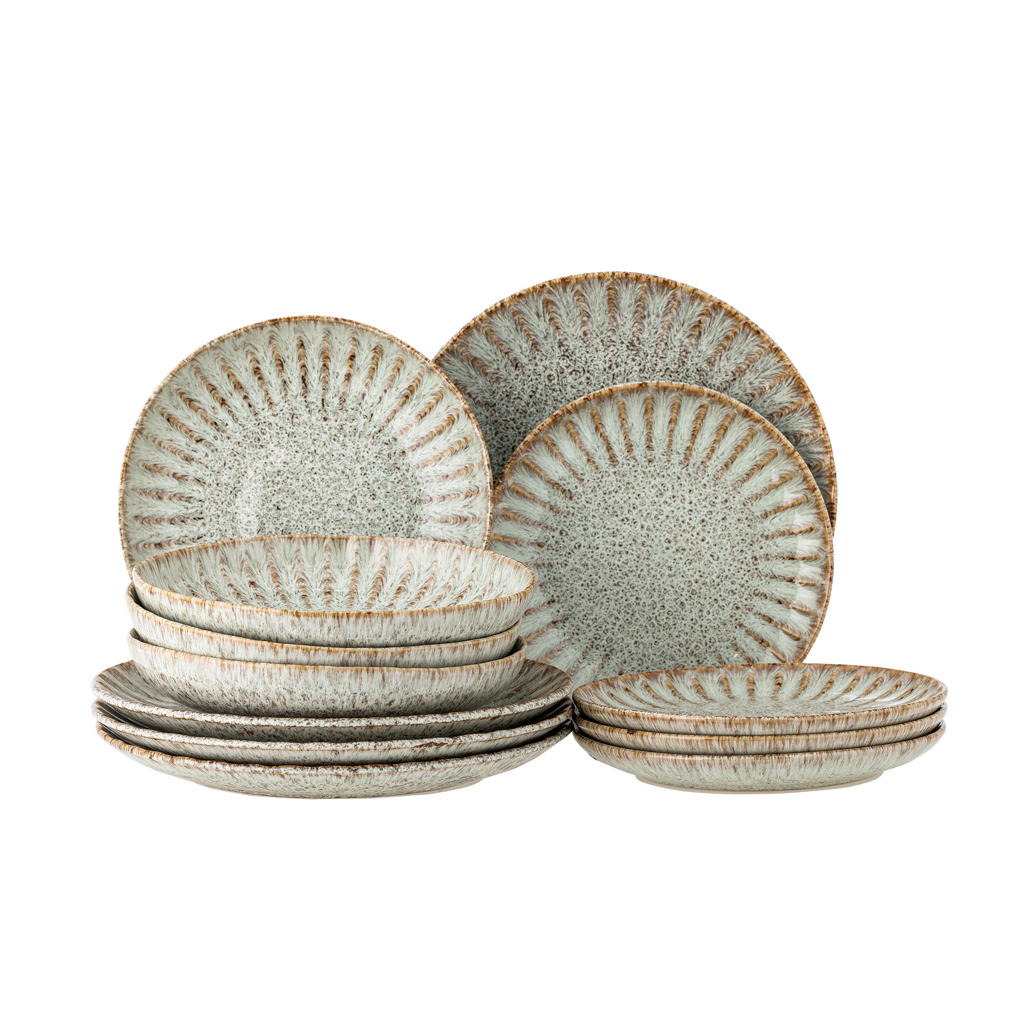 Creative Collection Fleur Middagsservis, Natur, Stengods