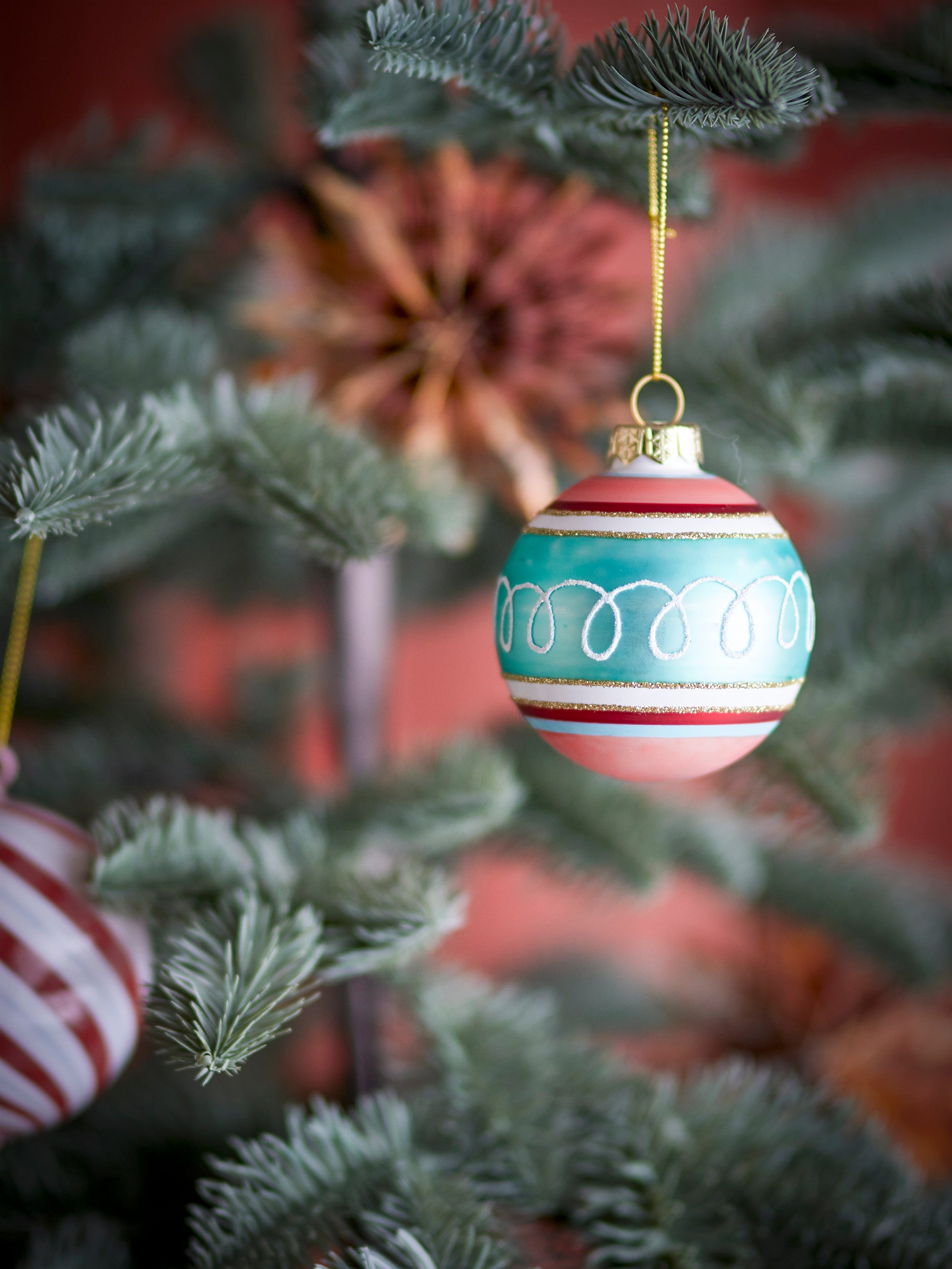 Bloomingville Kota Ornament, Multi, Glas