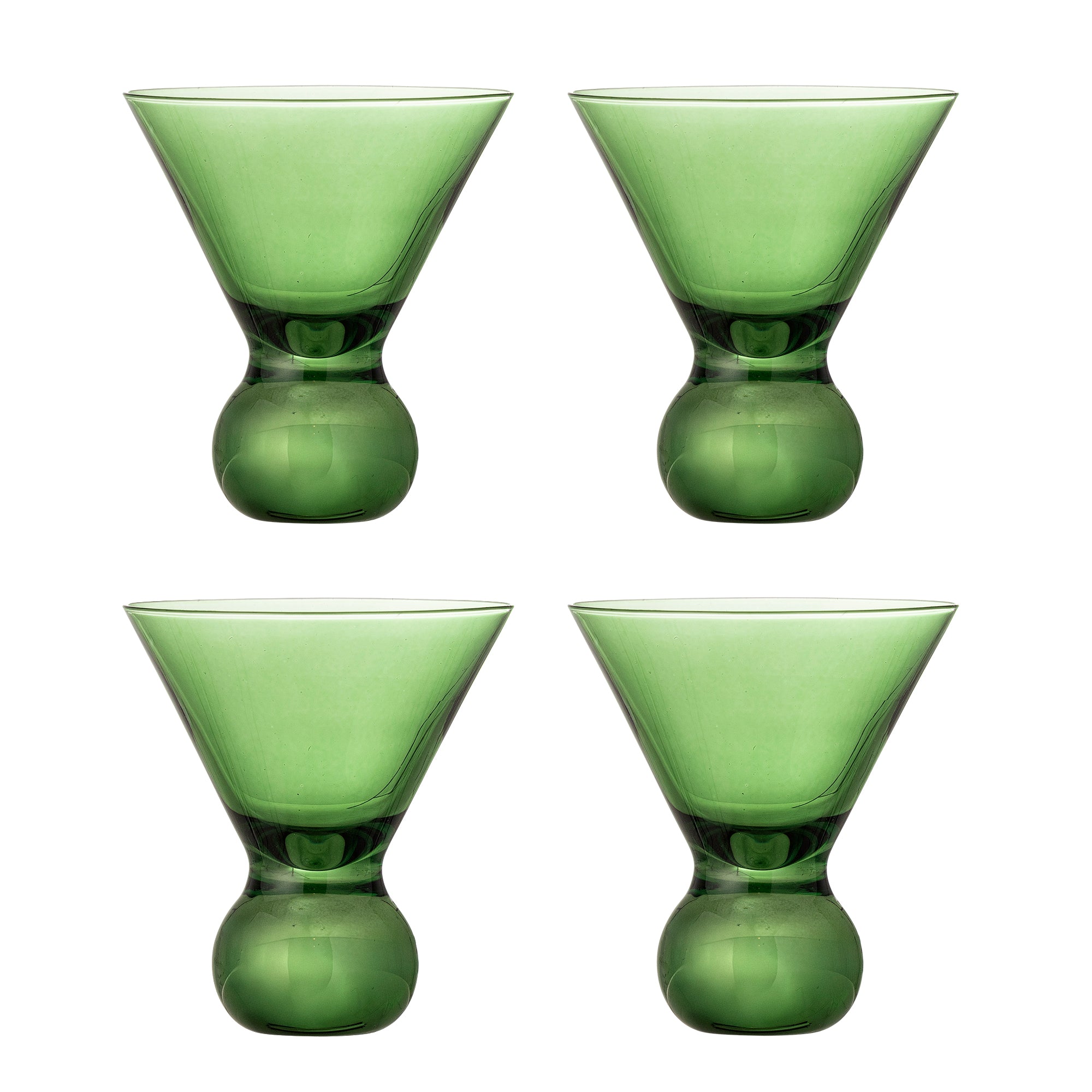 Bloomingville Corliss Cocktailglas, Grön, Glas
