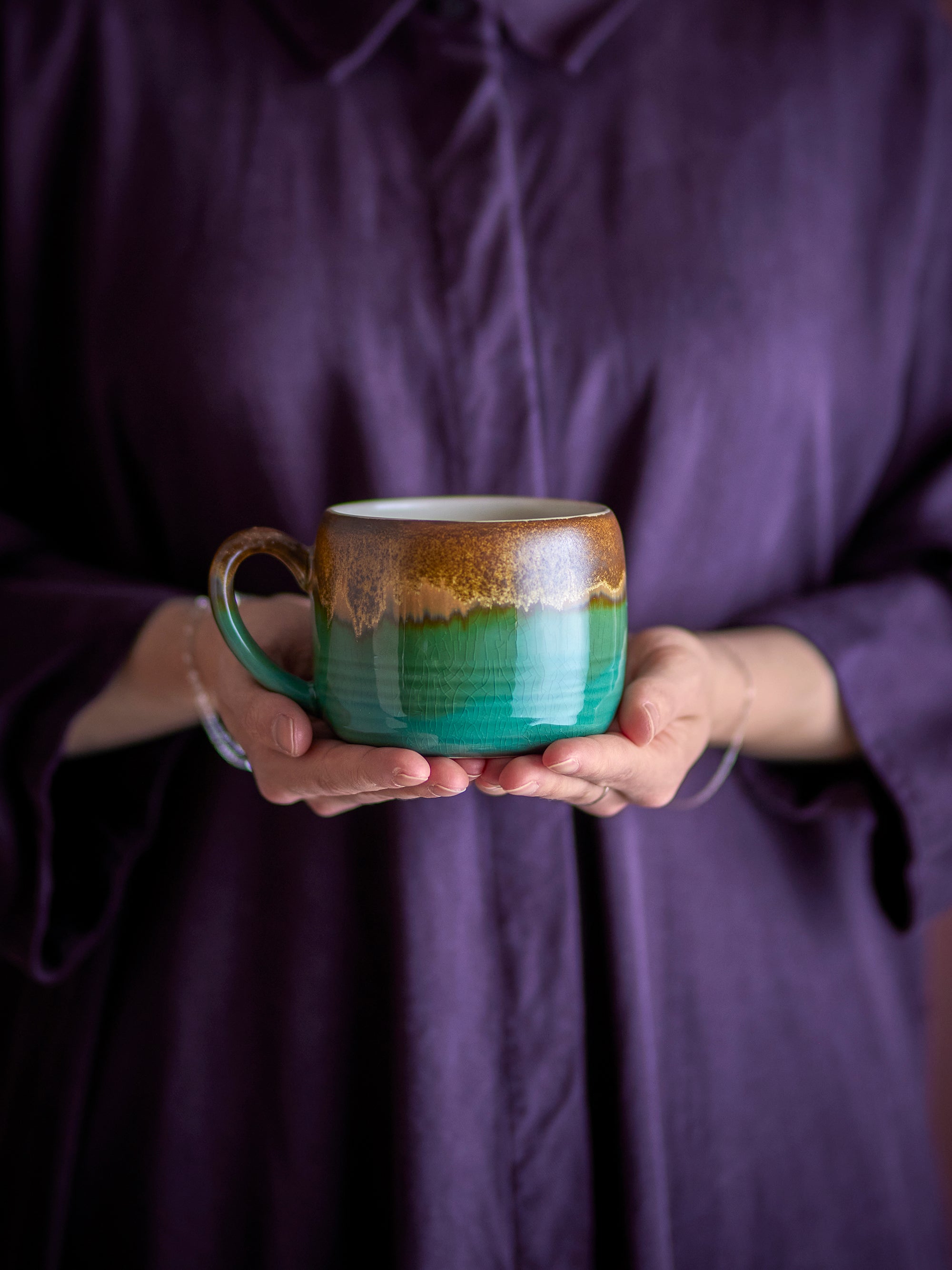 Bloomingville Sheen Mugg, Flerfärgad, Stengods