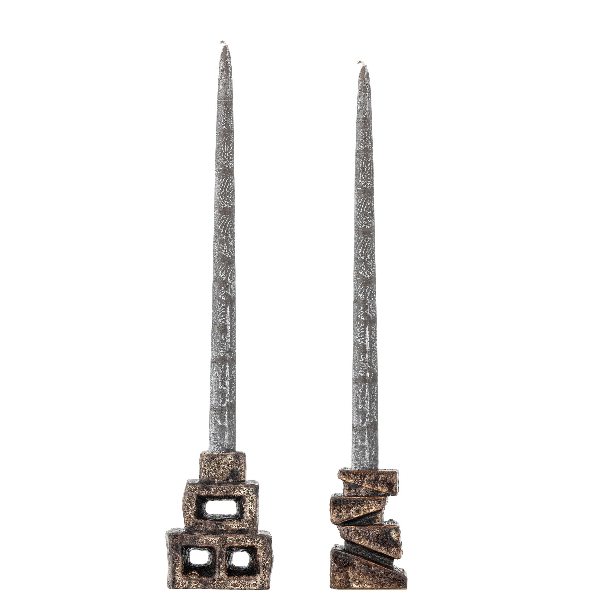 Bloomingville Hale Ljusstake, Brun, Stengods