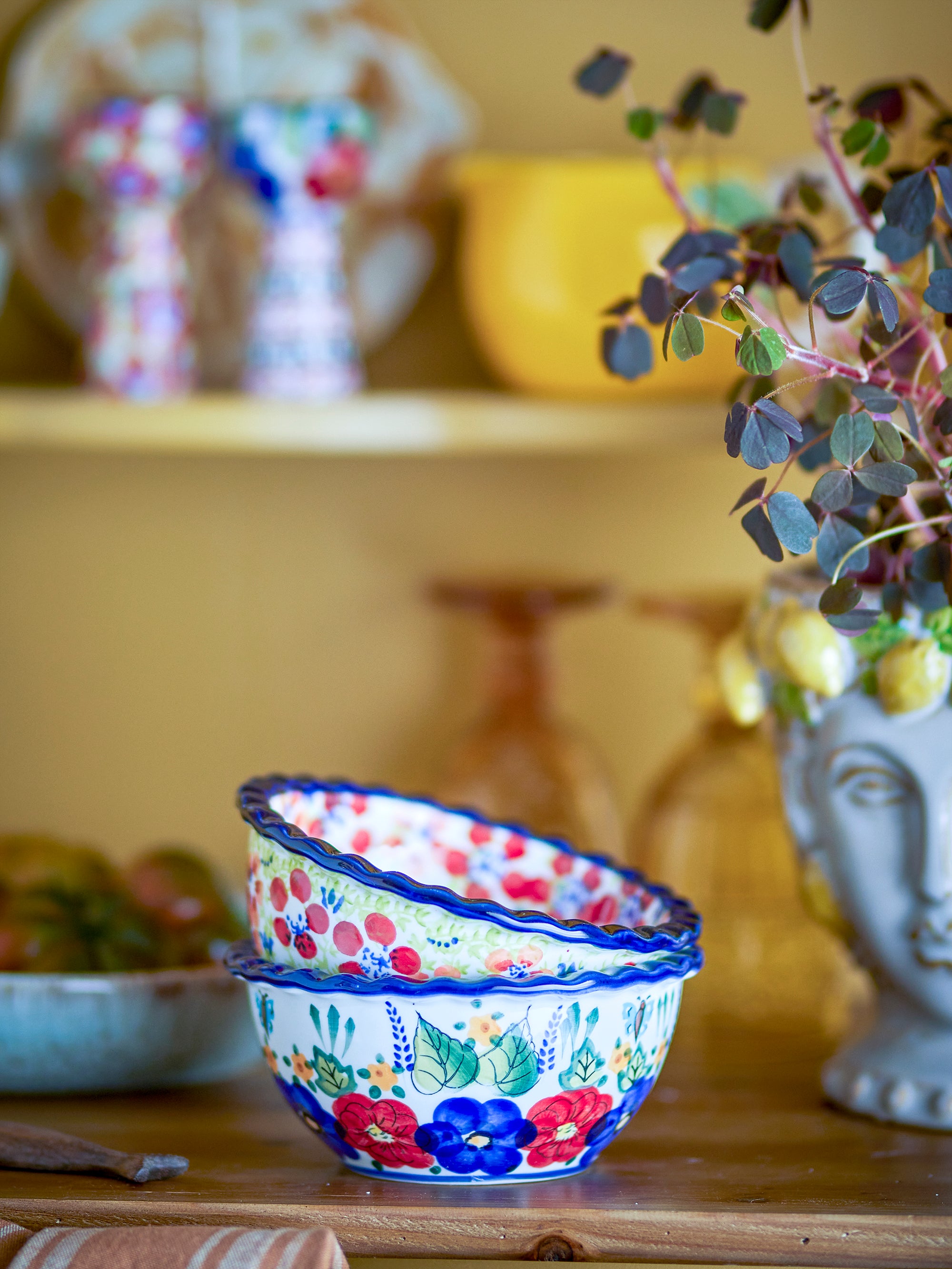 Creative Collection Florist Skål, Multi, Stengods