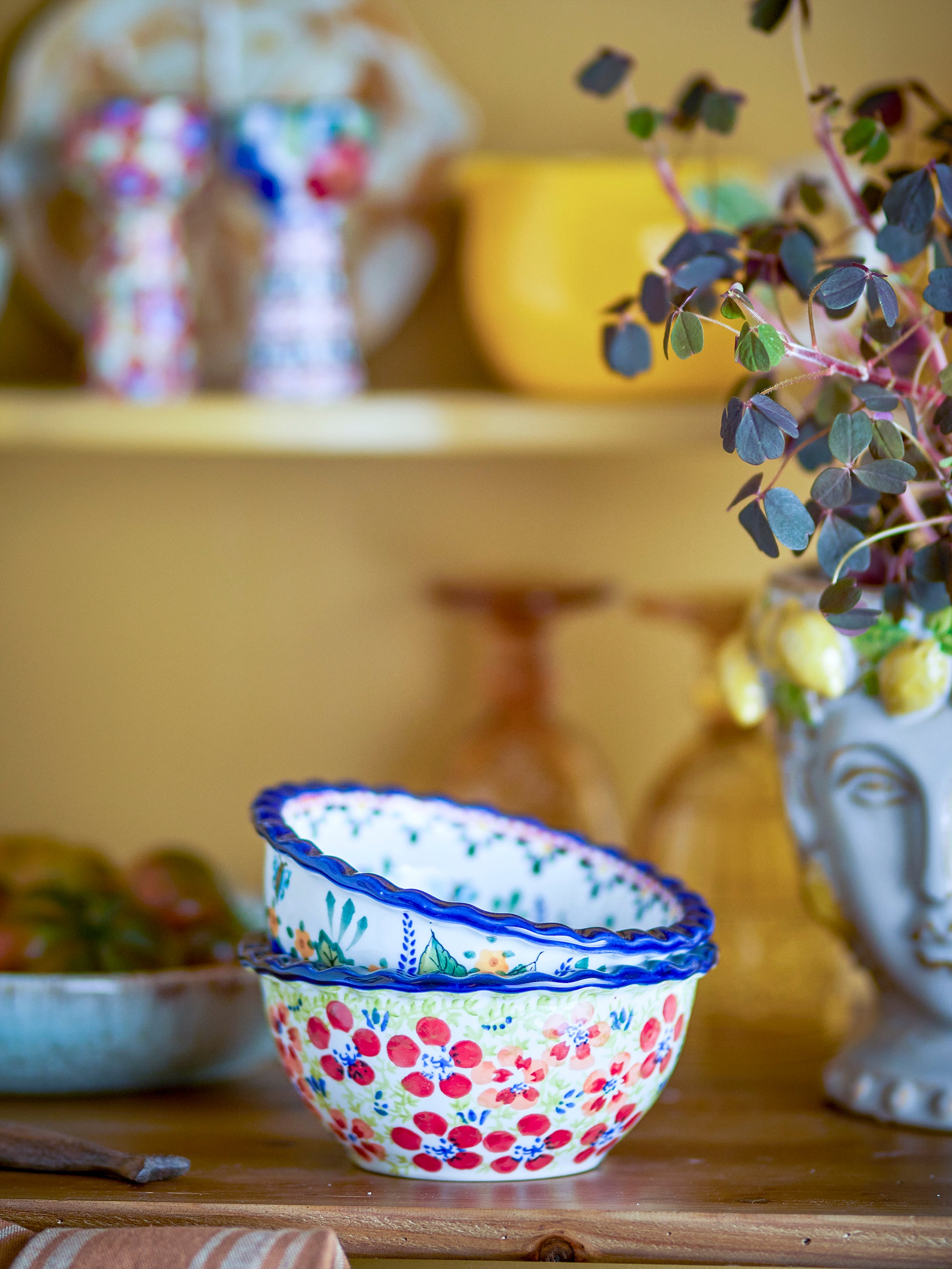 Creative Collection Florist Skål, Multi, Stengods