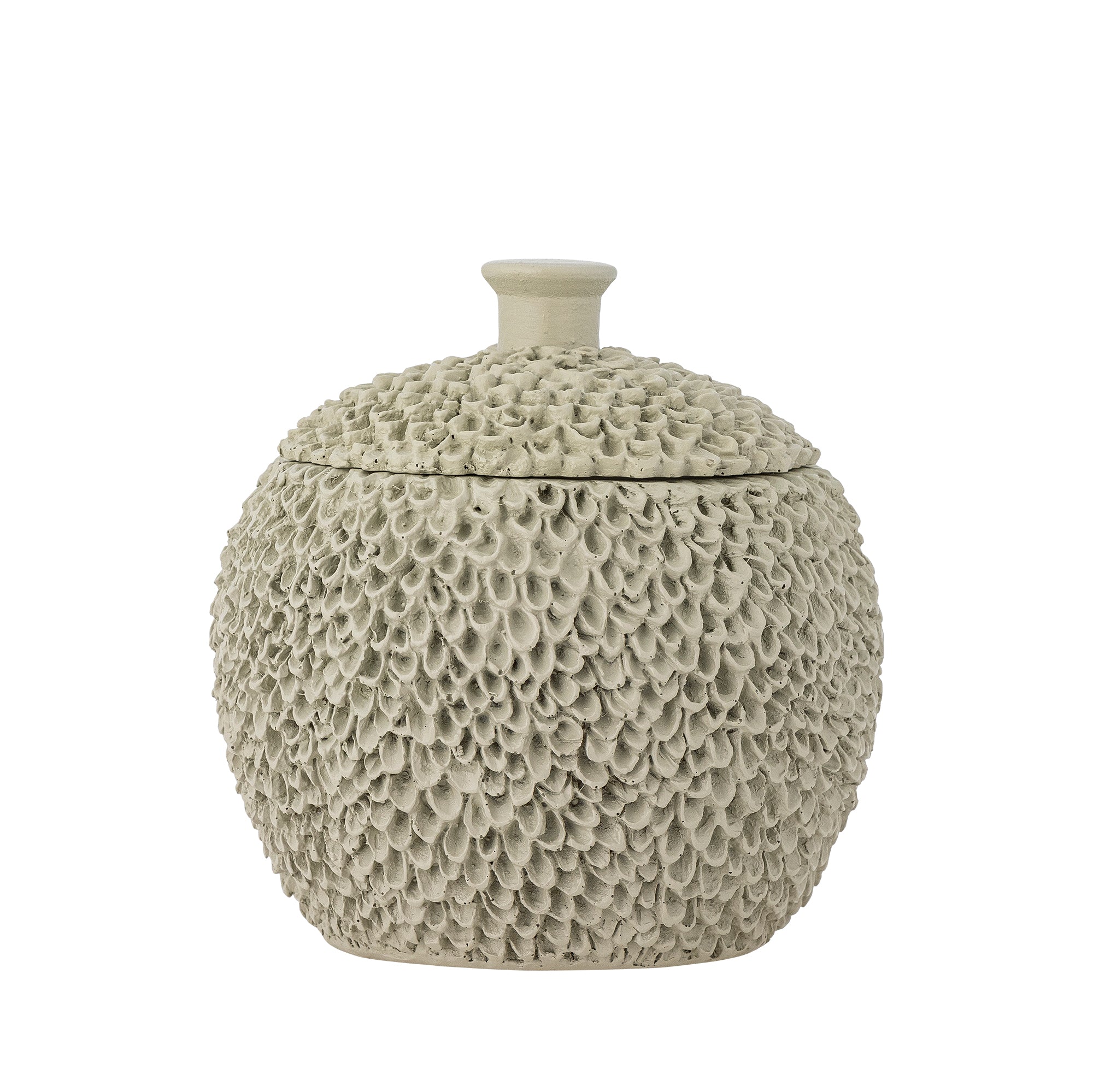 Bloomingville Briar Burk med Lock, Grå, Polyresin