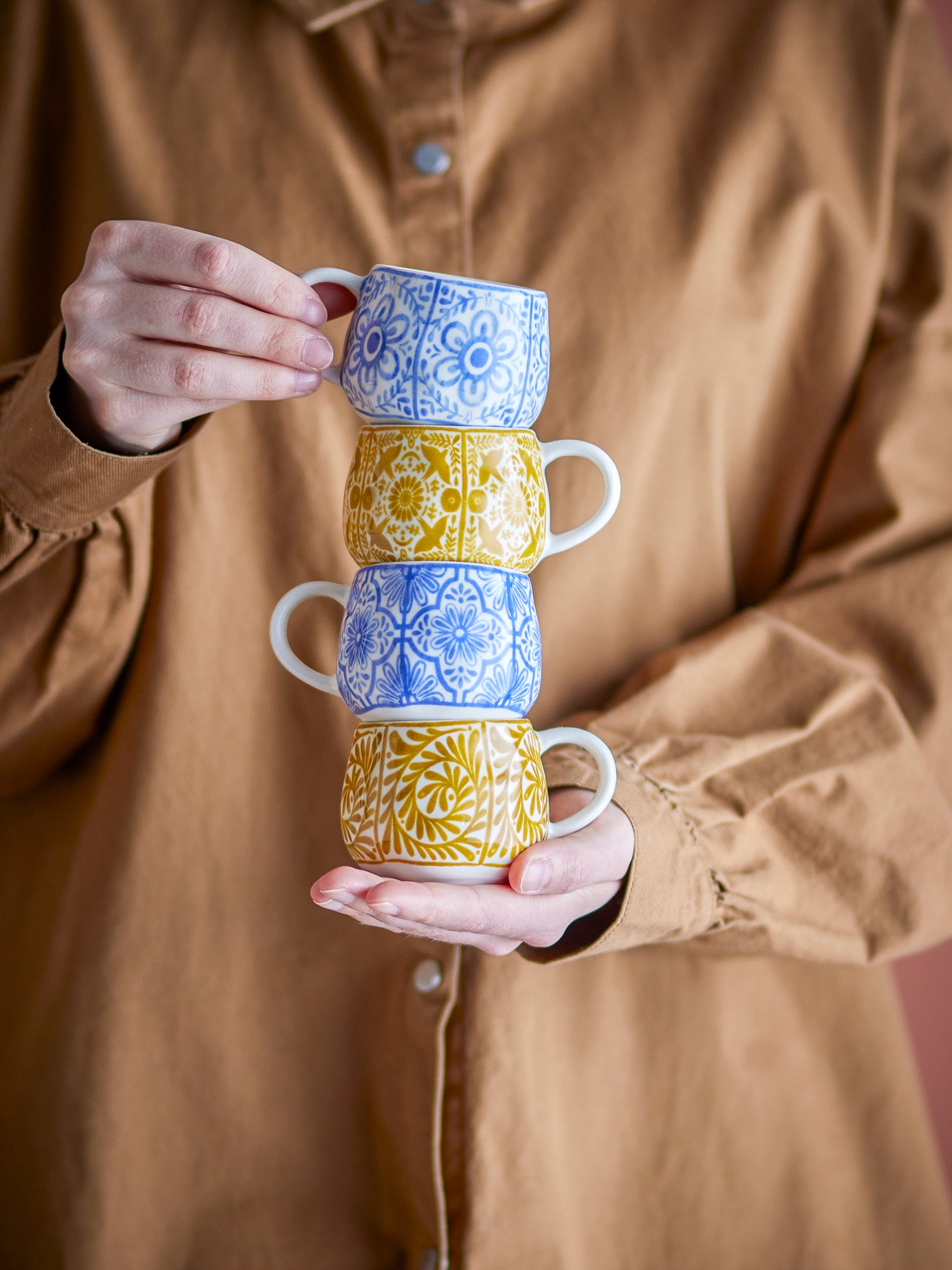 Creative Collection Milton Espressokopp, Flerfärgad, Stengods