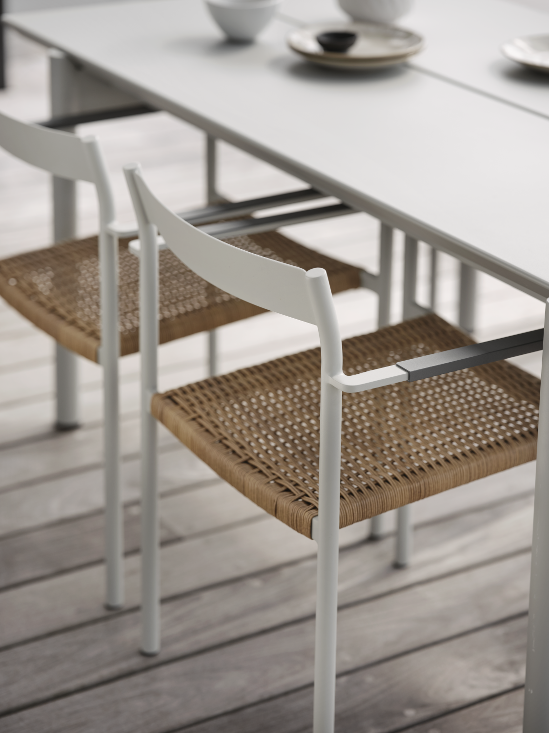 Brafab DK matstol Light Grey/Natur