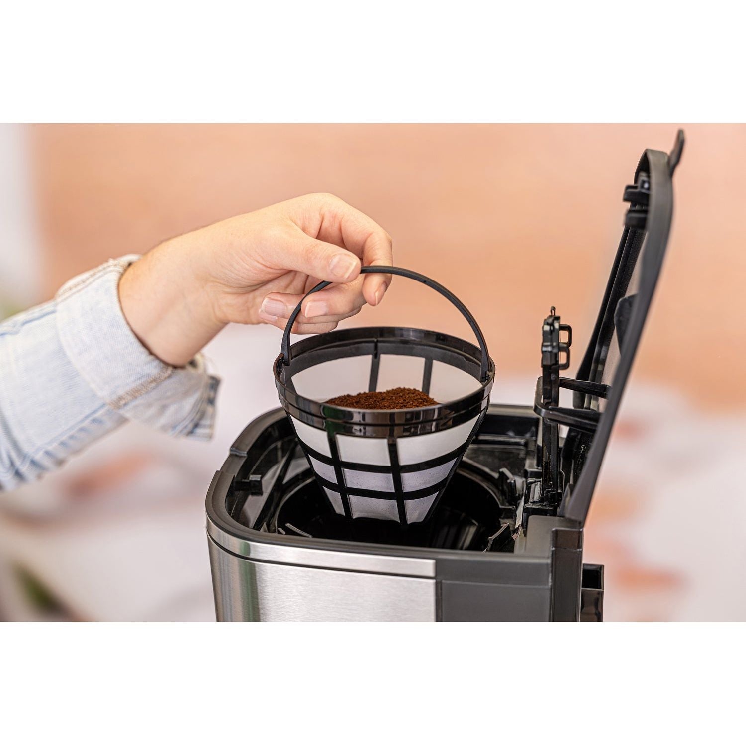 Rommelsbacher Kaffebryggare med timer Rostfritt FKM 1000 1,5l 1000W