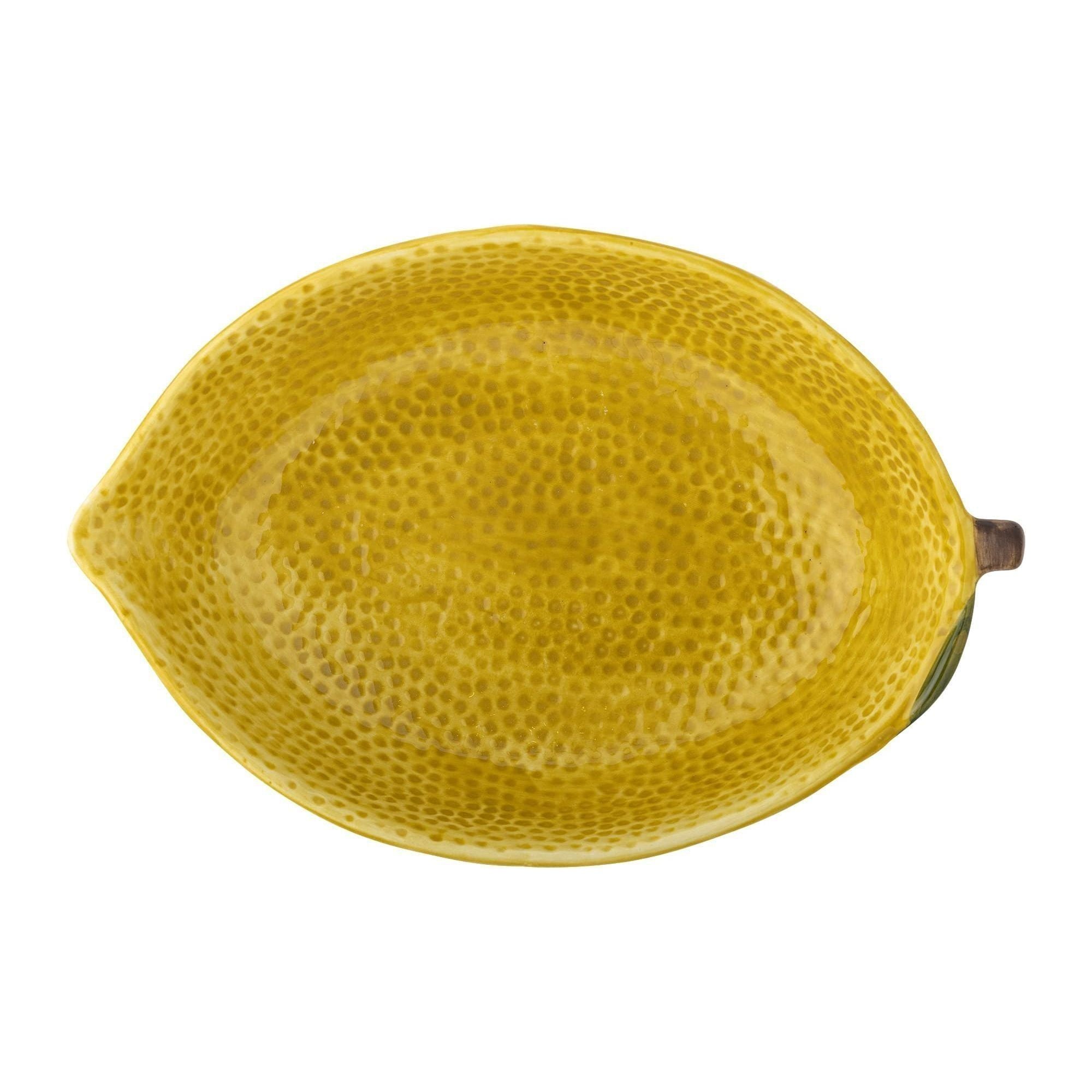 Bloomingville Limone Skål Gul Stengods 26 x 18 cm (SEP)