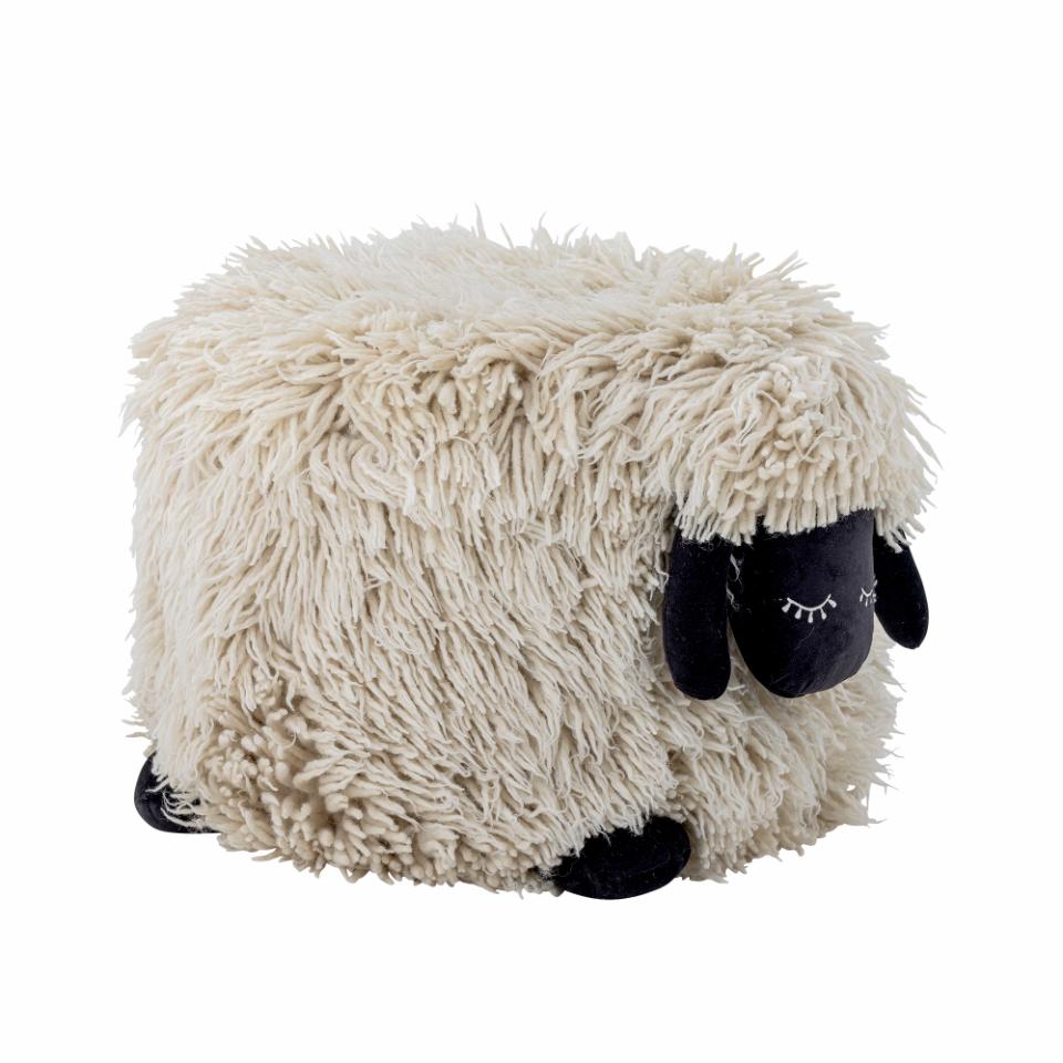 Bloomingville Dolly puff ull 50x45 cm Vit