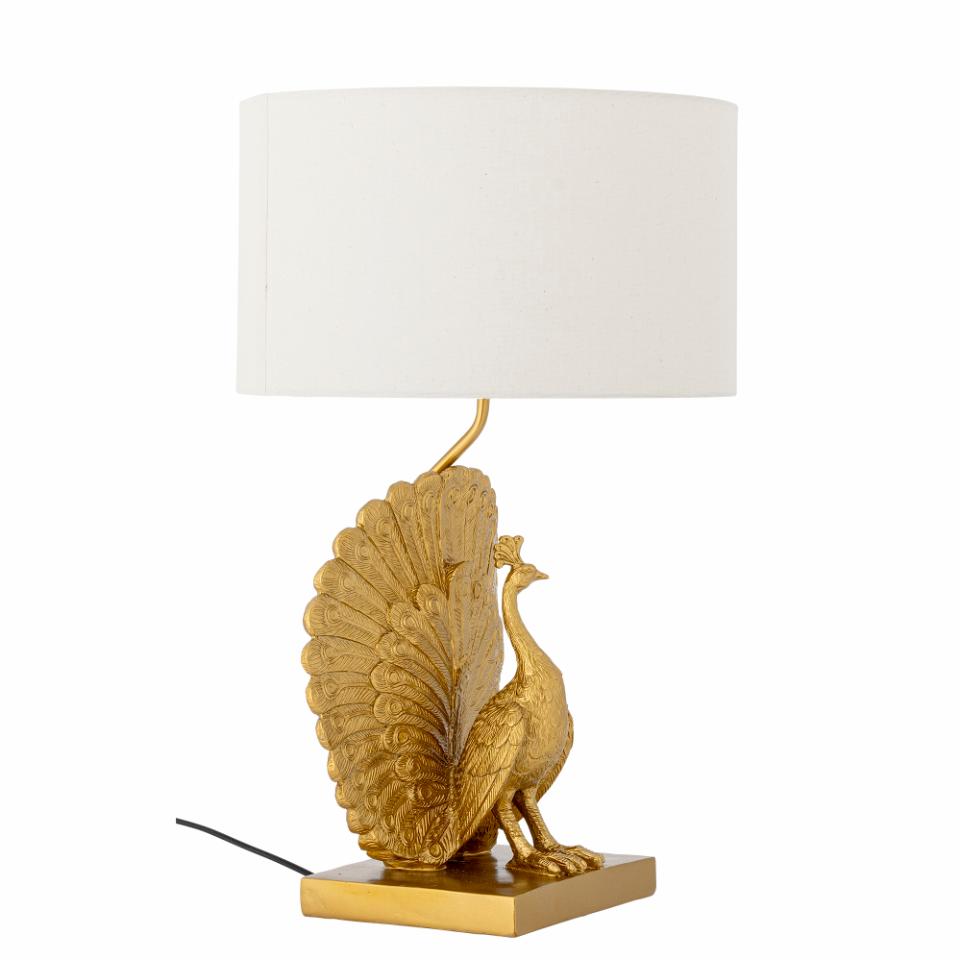 Bloomingville Påfågel Bordslampa Guld