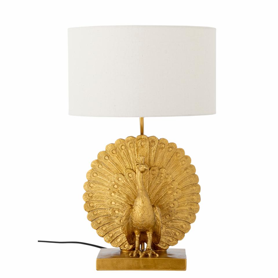 Bloomingville Påfågel Bordslampa Guld